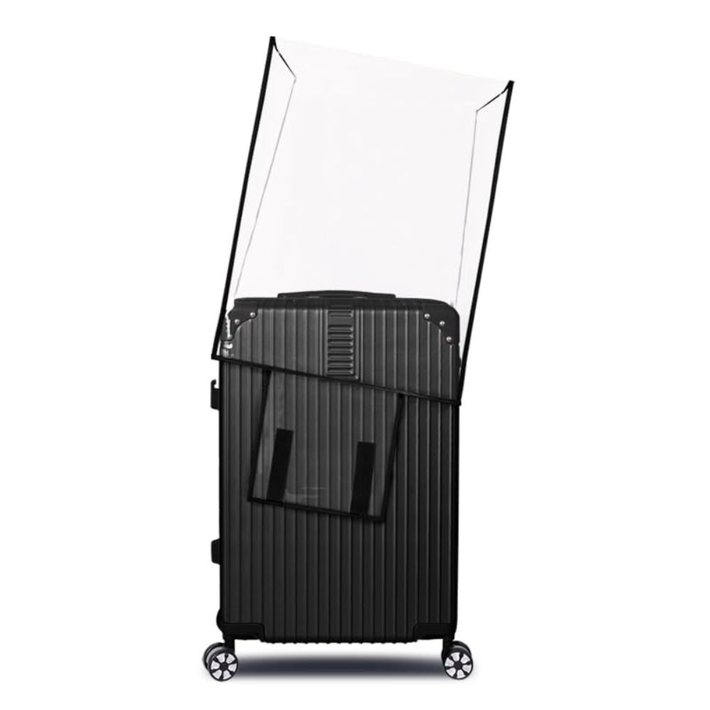 Waterproof Suitcase Cover Protector - ฝาครอบกระเป๋าเดินทาง PVC โปร่งใส อุปกรณ์เสริมสำหรับการเดินทางกันน้ำ ฝาครอบเก็บกระเป๋าเดินทาง ฝาครอบป้องกันฝุ่น