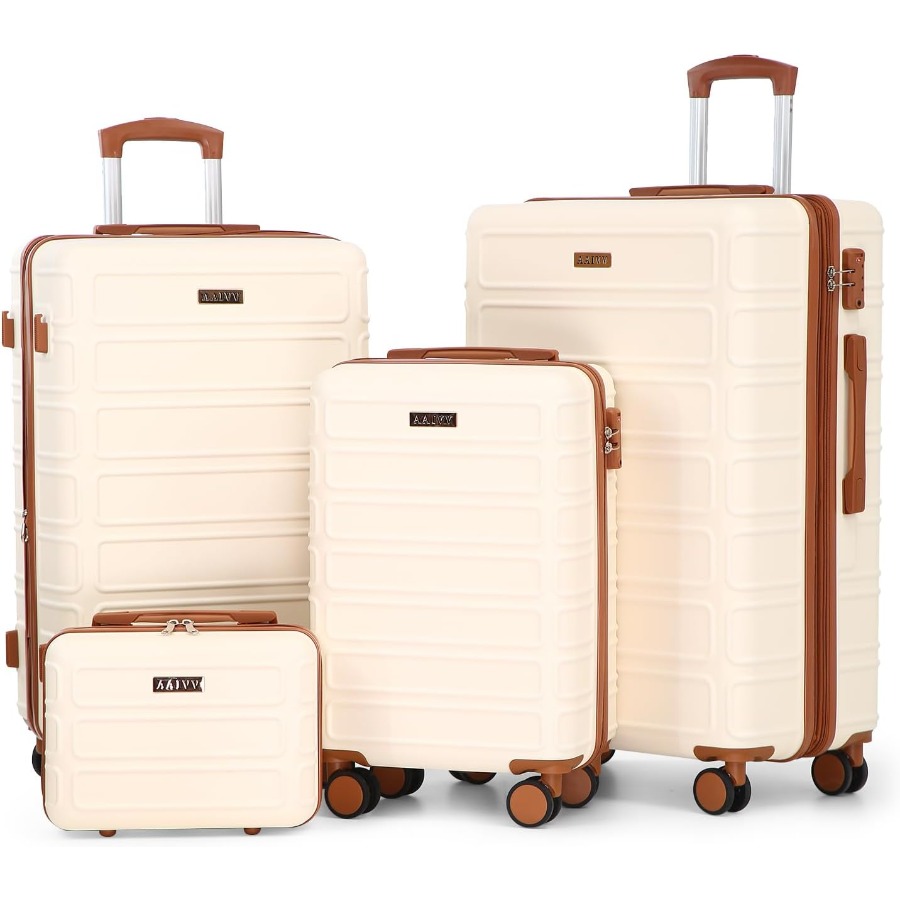 Expandable Hard Shell Luggage Set - ชุดกระเป๋าเดินทาง 4 ชิ้น แบบขยายได้ วัสดุ ABS