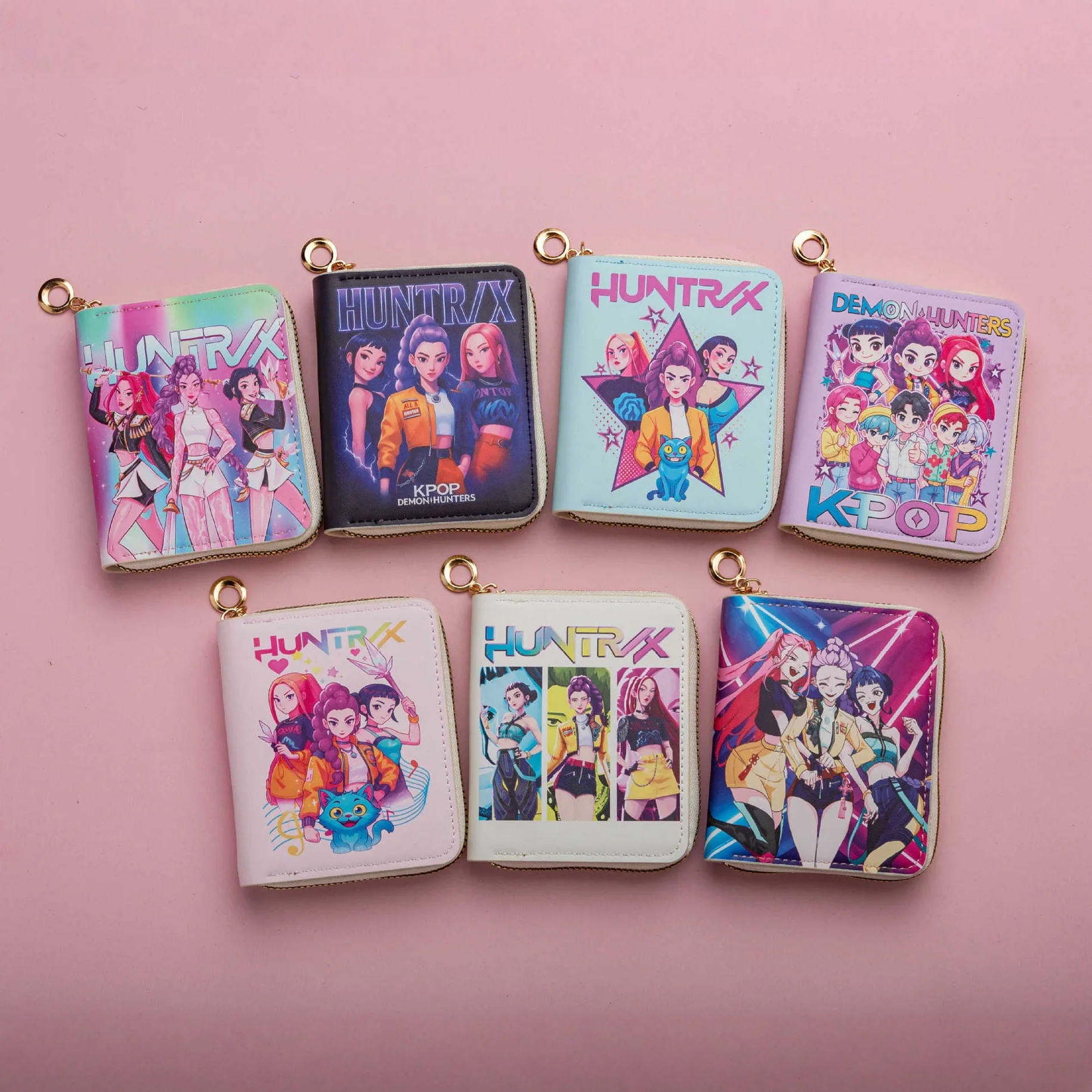 Wallets - กระเป๋าสตางค์นักล่าแม่มดสุดน่ารัก กระเป๋าใส่เหรียญ PU แบบสั้น กระเป๋าใส่เหรียญ กระเป๋าใส่บัตร