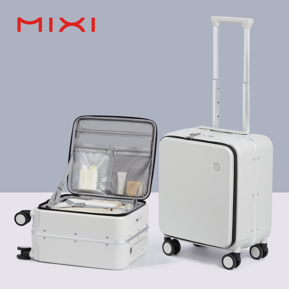 Aluminum Frame Carry On Luggage - กระเป๋าเดินทางแบบแข็ง Mixi ขนาด 14 นิ้ว สำหรับใส่ใต้ที่นั่ง