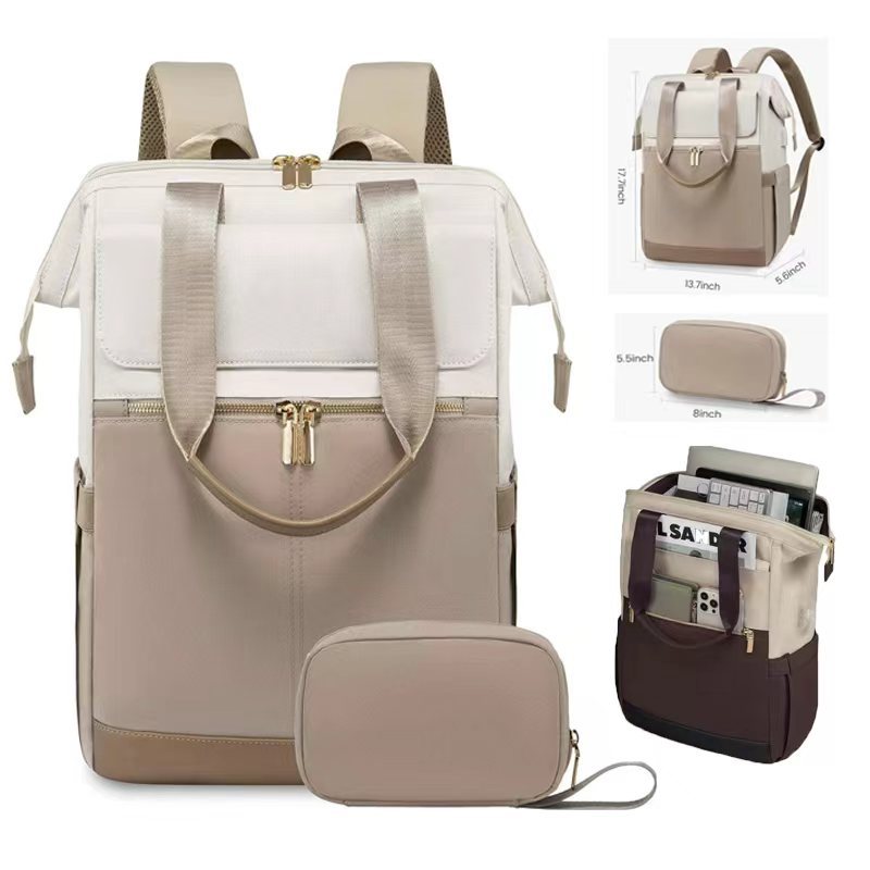 Backpacks - กระเป๋าเป้สะพายหลังสไตล์วิทยาลัยขนาดใหญ่แบบใหม่ ดีไซน์โดดเด่น ทันสมัย เหมาะสำหรับเดินทาง ทำงาน หรือใช้ในชีวิตประจำวัน