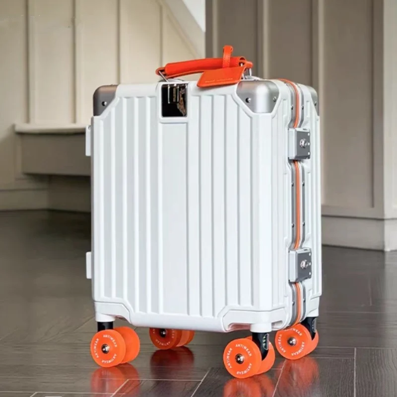 Aluminum Frame Carry On Luggage - กระเป๋าเดินทางล้อลากขนาด 14 นิ้ว น้ำหนักเบา พร้อมระบบล็อค TSA