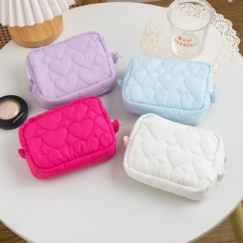 Cosmetic Bags - กระเป๋าเครื่องสำอางมินิแฟชั่นใหม่ สีลูกกวาด น่ารัก กระเป๋าเก็บของสำหรับเดินทาง พกพาสะดวก ความจุเยอะ