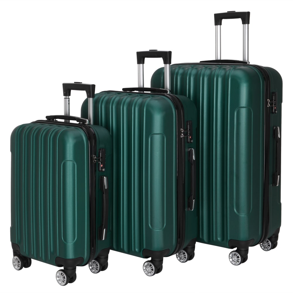 Expandable Hard Shell Luggage Set - ชุดกระเป๋าเดินทางอเนกประสงค์ 3-in-1 ขนาดใหญ่ จุของได้เยอะ พร้อมล้อหมุน 360