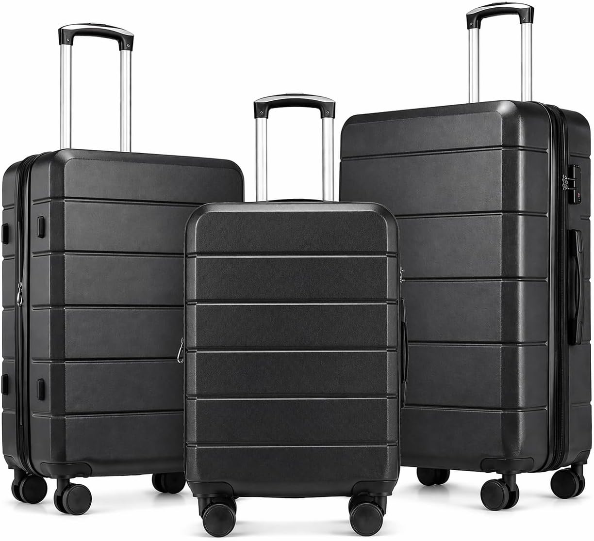 Expandable Hard Shell Luggage Set - ชุดกระเป๋าเดินทางแบบแข็งที่ขยายได้ ยี่ห้อ YOETEY พร้อมระบบล็อค TSA ชุด