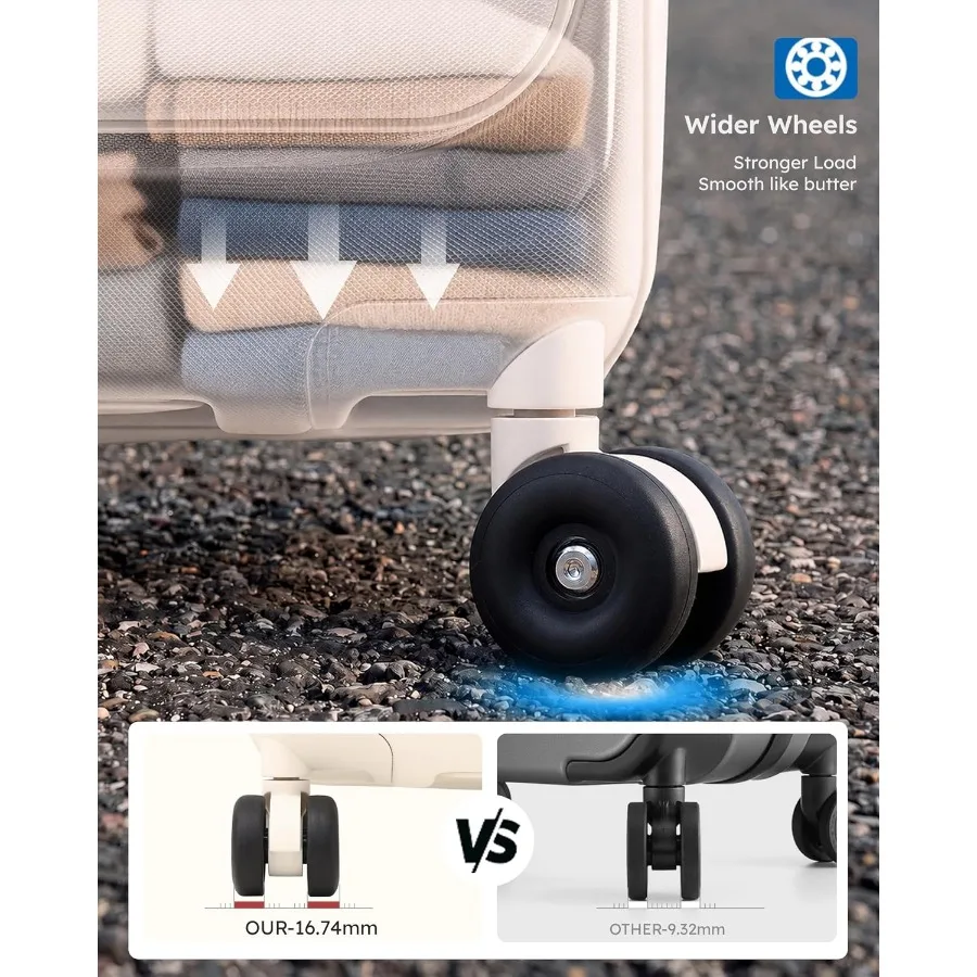 ชุดกระเป๋าเดินทางแบบเปิดด้านบน - Expandable Hard Shell Luggage Set บทวิจารณ์และราคา
