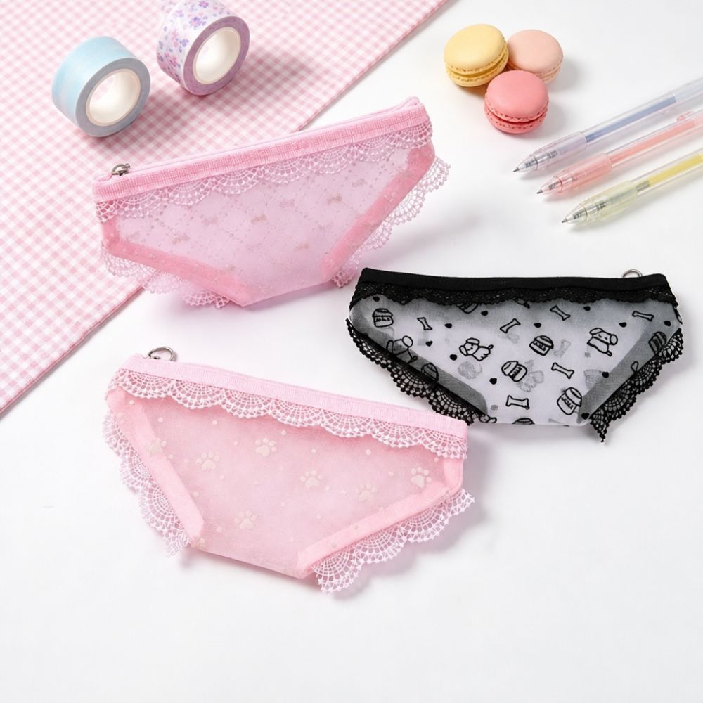 กระเป๋าเก็บของตาข่ายลูกไม้น่าร - Cosmetic Bags บทวิจารณ์และราคา