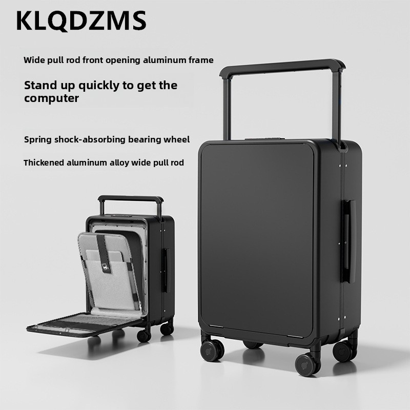 กระเป๋าเดินทางผู้ชาย KLQDZMS ข - Spinner Wheel Rolling Suitcase 20 Inch บทวิจารณ์และราคา