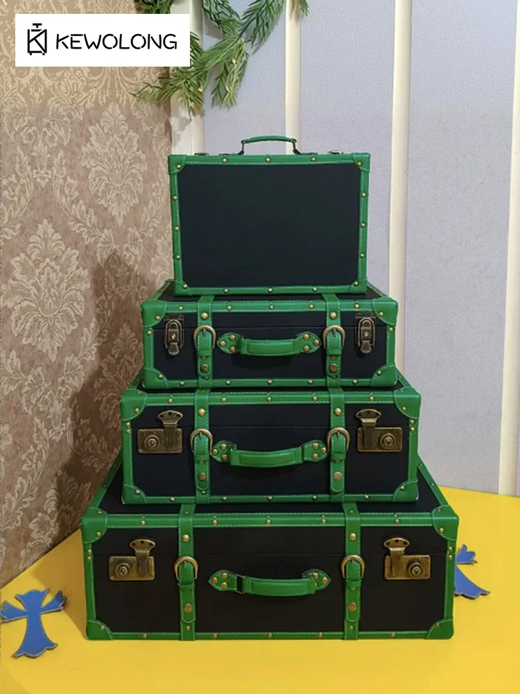 กล่องเก็บของทรงกระเป๋าเดินทางห - Retro Vintage Trunk Suitcase บทวิจารณ์และราคา