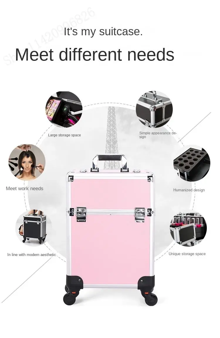 กระเป๋าเครื่องสำอางแบบมีล้อลาก - Backpacks บทวิจารณ์และราคา