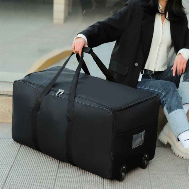 กระเป๋ารถเข็นความจุขนาดใหญ่มีล - Foldable Rolling Luggage Bag บทวิจารณ์และราคา