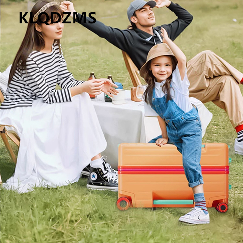 กระเป๋าเดินทางแบบนั่งและขี่ได้ - Spinner Wheel Rolling Suitcase 20 Inch บทวิจารณ์และราคา