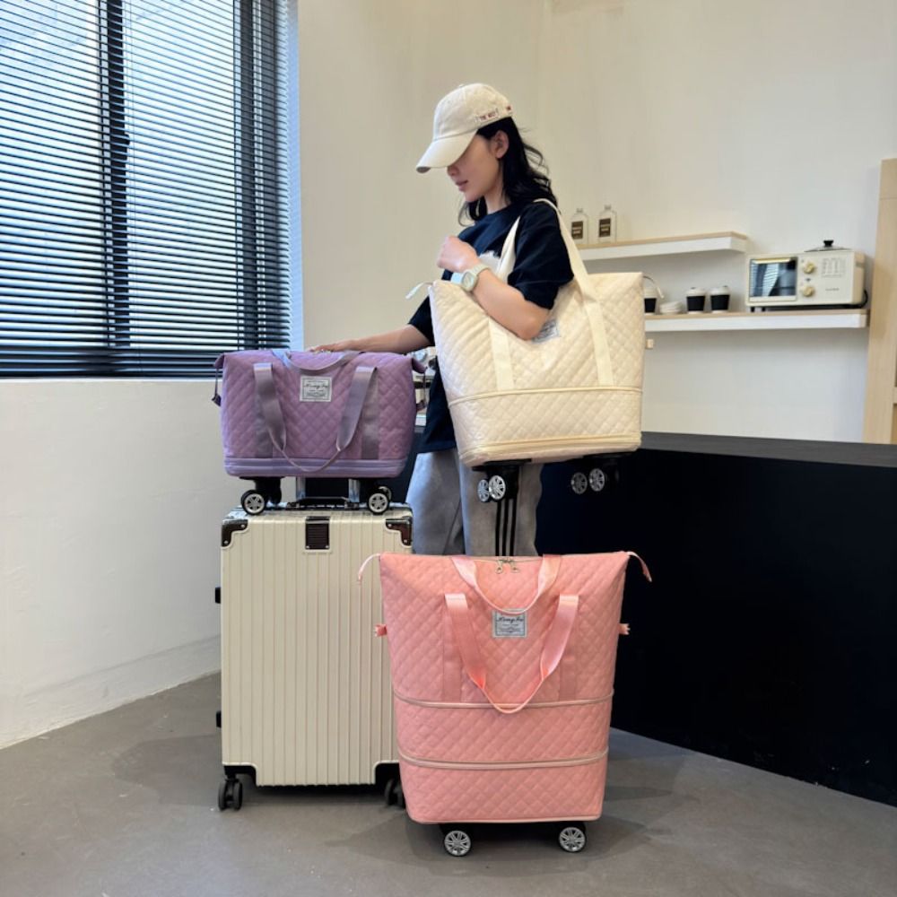 กระเป๋าเดินทางแบบผ้าอ็อกซ์ฟอร์ - Foldable Rolling Luggage Bag บทวิจารณ์และราคา