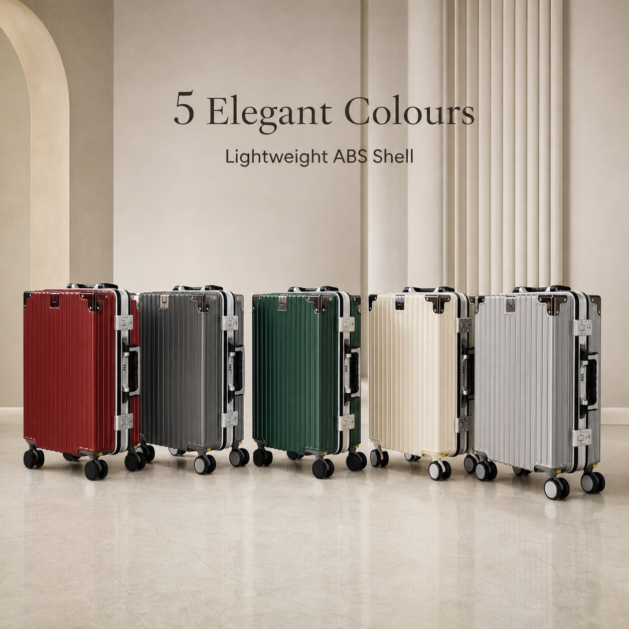 กระเป๋าเดินทางขนาด 20 นิ้ว ที่ - Aluminum Frame Carry On Luggage บทวิจารณ์และราคา