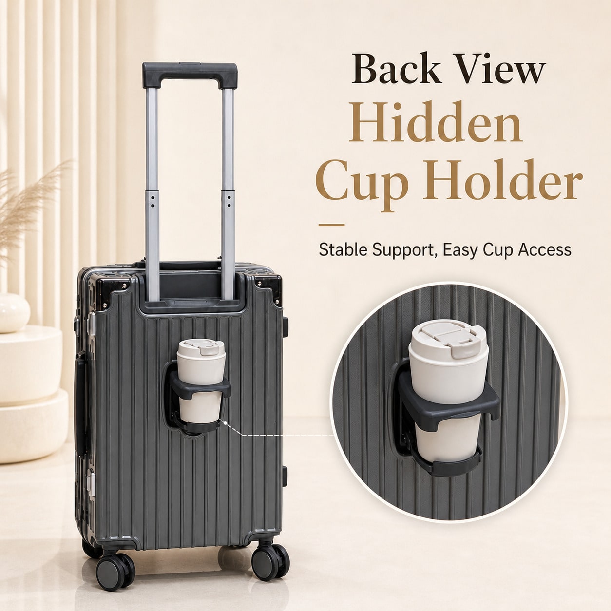 กระเป๋าเดินทางขนาด 20 นิ้ว ที่ - Aluminum Frame Carry On Luggage บทวิจารณ์และราคา