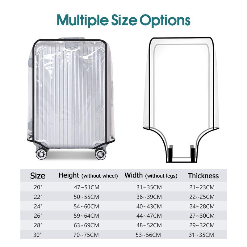 ผ้าคลุมกระเป๋าเดินทาง PVC แบบใ - Waterproof Suitcase Cover Protector บทวิจารณ์และราคา