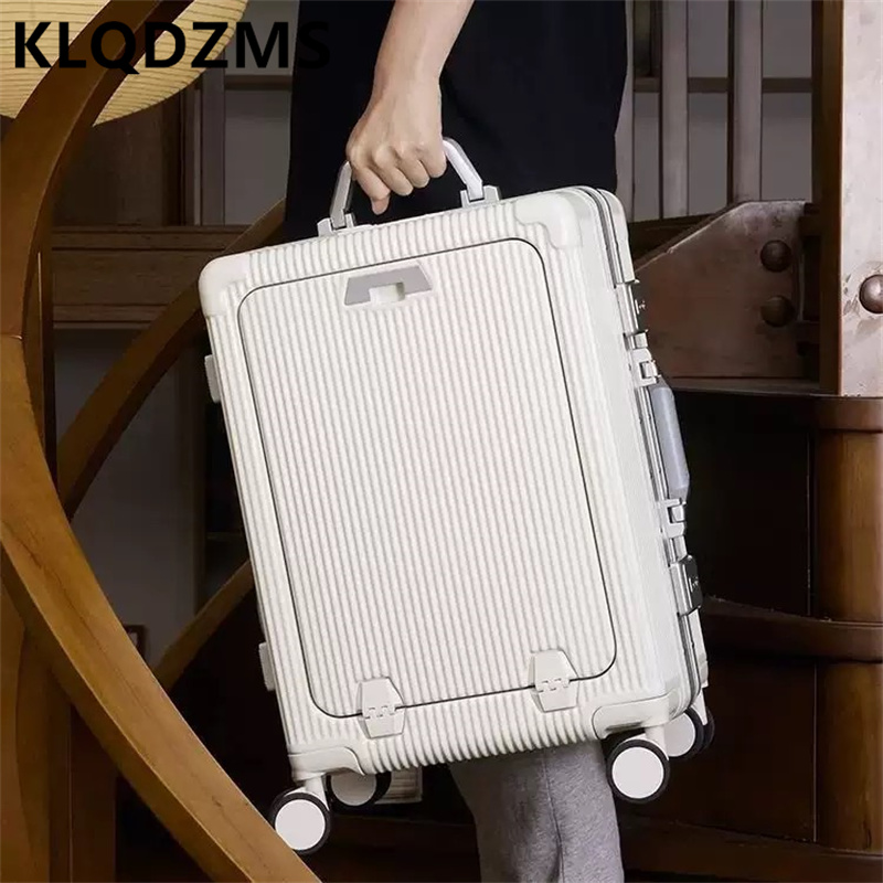 KLQDZMS กระเป๋าเดินทางขนาด 20  - Front Opening Laptop Luggage 24 Inch บทวิจารณ์และราคา
