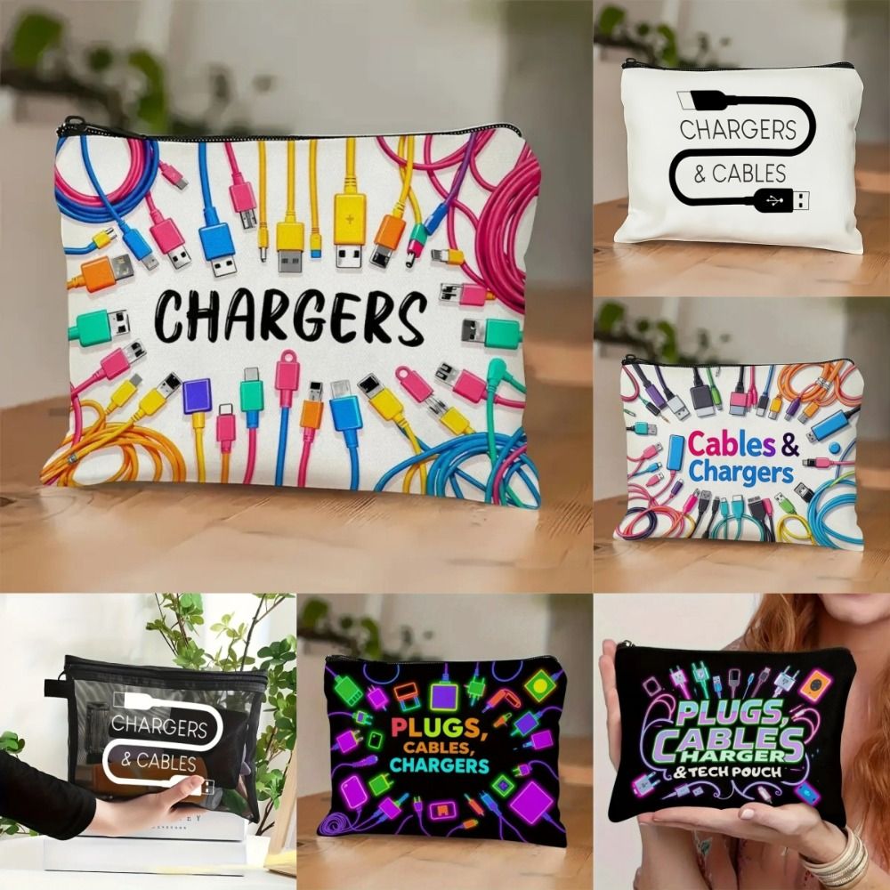 กระเป๋าเก็บสายชาร์จผ้าแคนวาสให - Cosmetic Bags บทวิจารณ์และราคา
