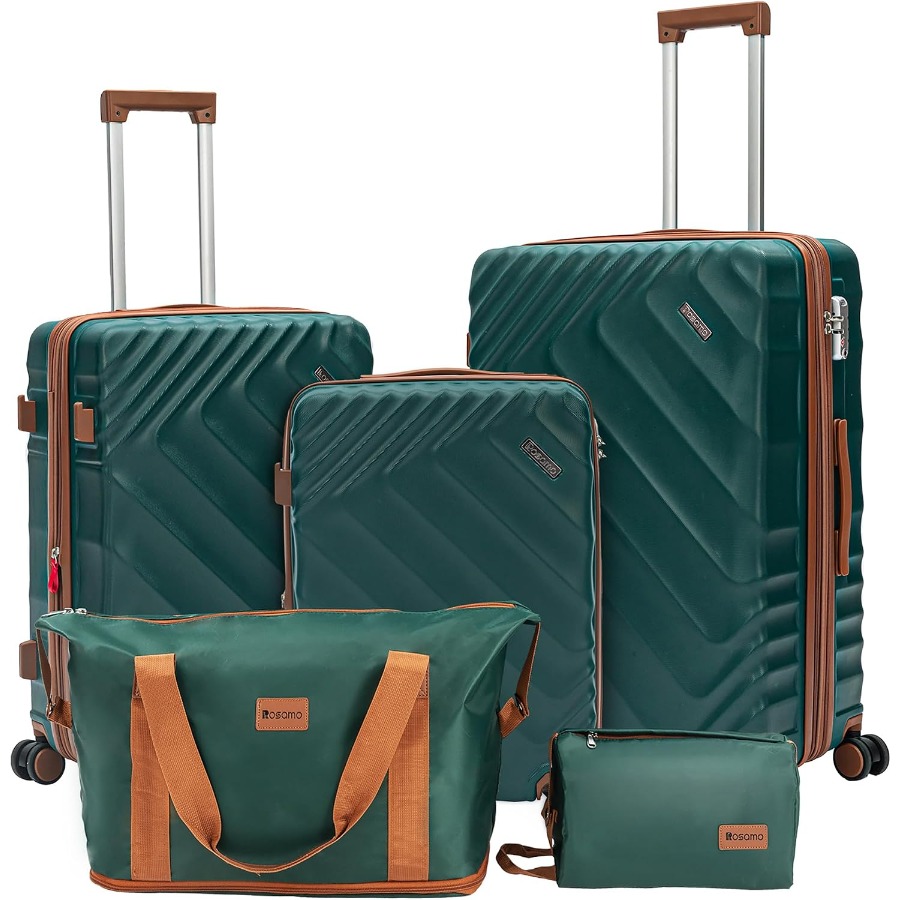 ชุดกระเป๋าเดินทางแบบแข็ง 5 ชิ้ - Expandable Hard Shell Luggage Set บทวิจารณ์และราคา