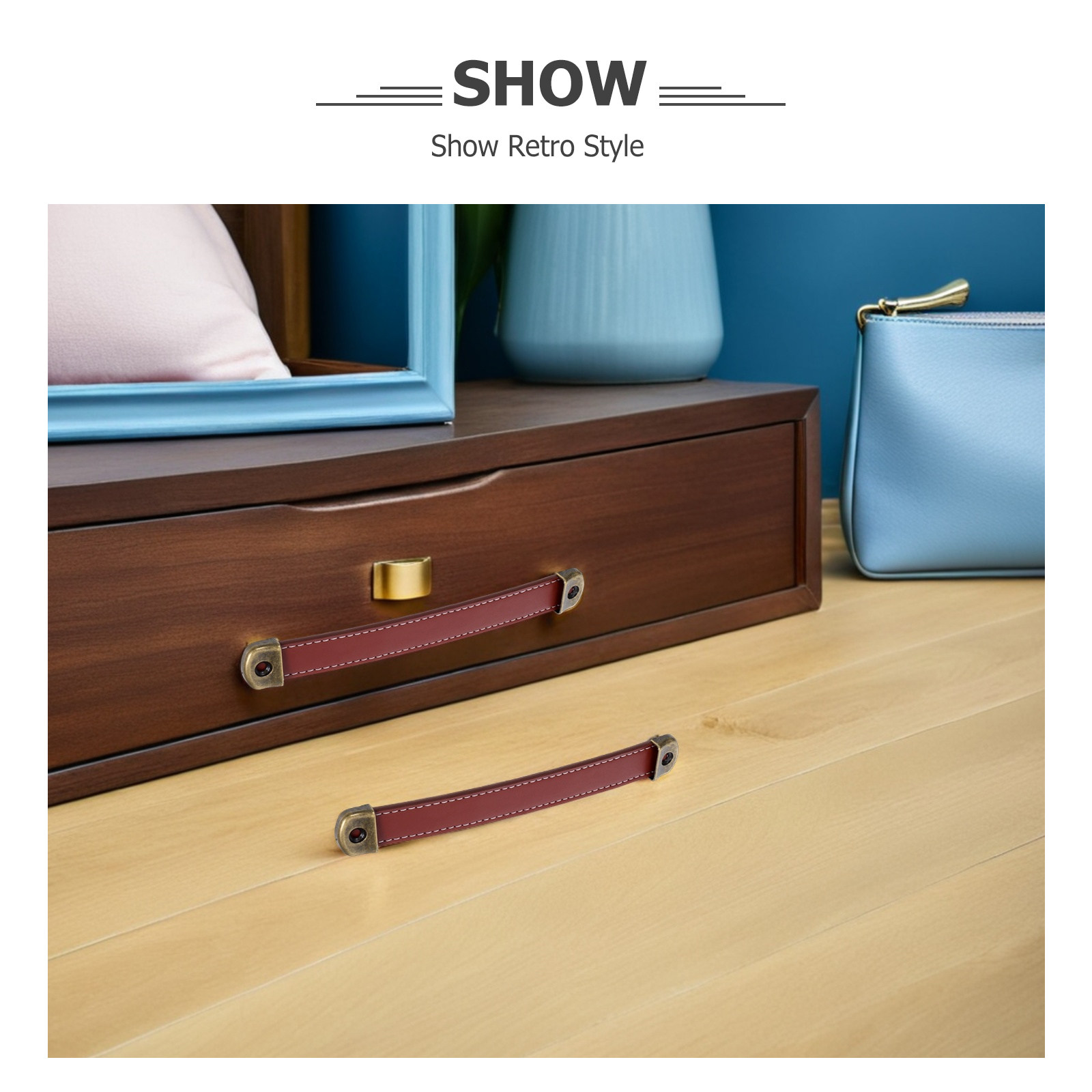 มือจับตู้แบบวินเทจ 2 ชิ้น ทำจา - Retro Vintage Trunk Suitcase บทวิจารณ์และราคา
