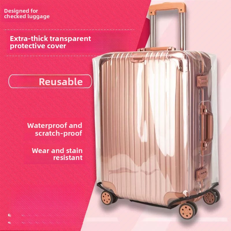 ปลอกหุ้มกระเป๋าเดินทางแบบหนา โ - Luggage Protective Cover Transparent บทวิจารณ์และราคา