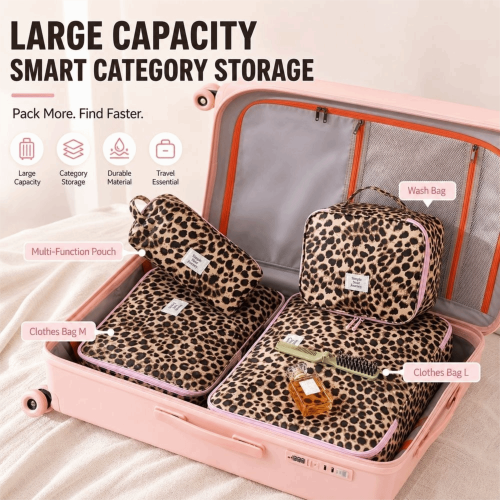 กระเป๋าเครื่องสำอางลายเสือดาวก - Cosmetic Bags บทวิจารณ์และราคา