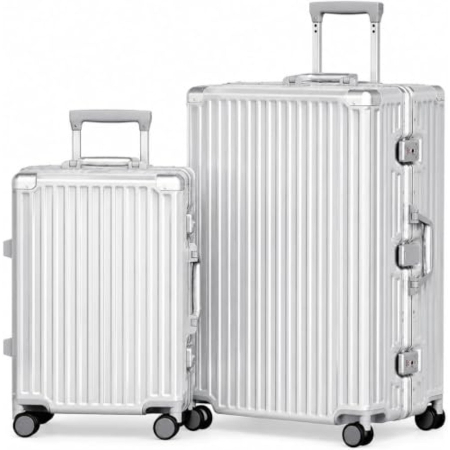 ชุดกระเป๋าเดินทาง 2 ชิ้น โครงอ - Aluminum Frame Carry On Luggage บทวิจารณ์และราคา