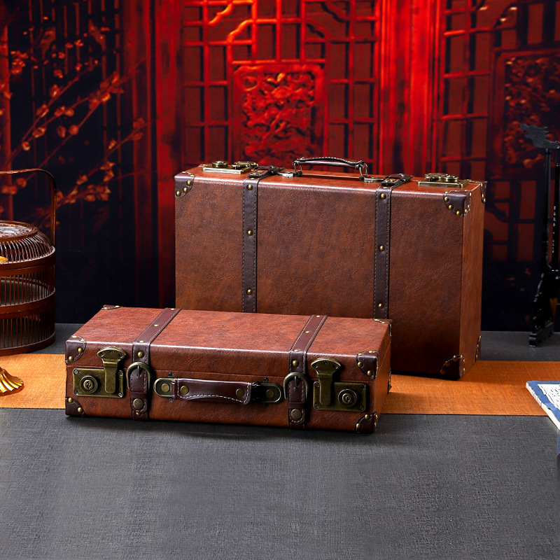 กล่องเก็บของไม้สไตล์วินเทจอเนก - Retro Vintage Trunk Suitcase บทวิจารณ์และราคา