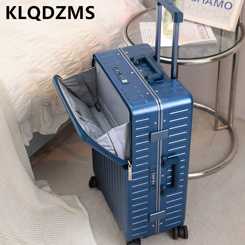 กระเป๋าเดินทางแบบถือ KLQDZMS แ - Front Opening Laptop Luggage 24 Inch บทวิจารณ์และราคา